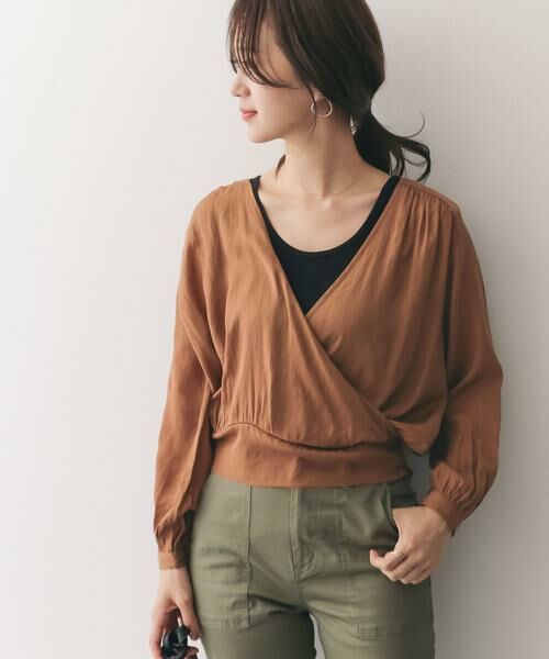 URBAN RESEARCH DOORS / アーバンリサーチ ドアーズ シャツ・ブラウス | カシュクールブラウス∴ | 詳細8