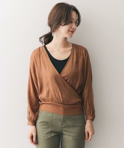 URBAN RESEARCH DOORS / アーバンリサーチ ドアーズ シャツ・ブラウス | カシュクールブラウス∴ | 詳細10