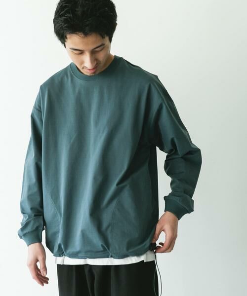 URBAN RESEARCH DOORS / アーバンリサーチ ドアーズ Tシャツ | 『吸水速乾/イージーケア/接触冷感』クイックドライ ワッフルメッシュロングスリーブTシャツ | 詳細1