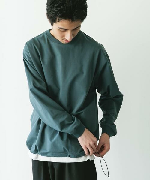 URBAN RESEARCH DOORS / アーバンリサーチ ドアーズ Tシャツ | 『吸水速乾/イージーケア/接触冷感』クイックドライ ワッフルメッシュロングスリーブTシャツ | 詳細2