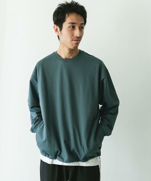 URBAN RESEARCH DOORS / アーバンリサーチ ドアーズ Tシャツ | 『吸水速乾/イージーケア/接触冷感』クイックドライ ワッフルメッシュロングスリーブTシャツ | 詳細3