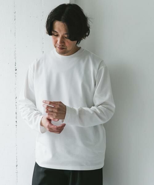 URBAN RESEARCH DOORS / アーバンリサーチ ドアーズ Tシャツ | 『イージーケア』ポンチ ロングスリーブ Tシャツ | 詳細3