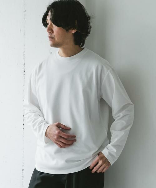 URBAN RESEARCH DOORS / アーバンリサーチ ドアーズ Tシャツ | 『イージーケア』ポンチ ロングスリーブ Tシャツ | 詳細4