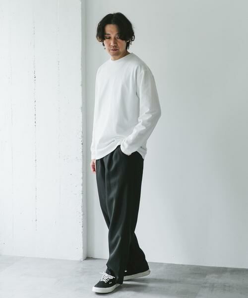 URBAN RESEARCH DOORS / アーバンリサーチ ドアーズ Tシャツ | 『イージーケア』ポンチ ロングスリーブ Tシャツ | 詳細6