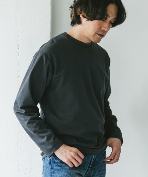 URBAN RESEARCH DOORS / アーバンリサーチ ドアーズ Tシャツ | 『イージーケア』ポンチ ロングスリーブ Tシャツ | 詳細9