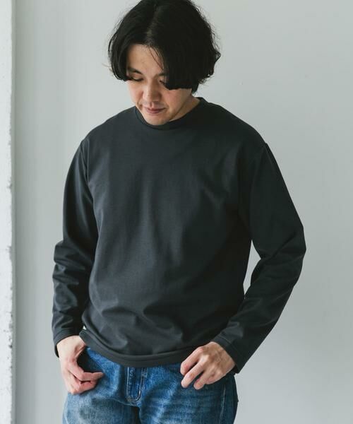 URBAN RESEARCH DOORS / アーバンリサーチ ドアーズ Tシャツ | 『イージーケア』ポンチ ロングスリーブ Tシャツ | 詳細12