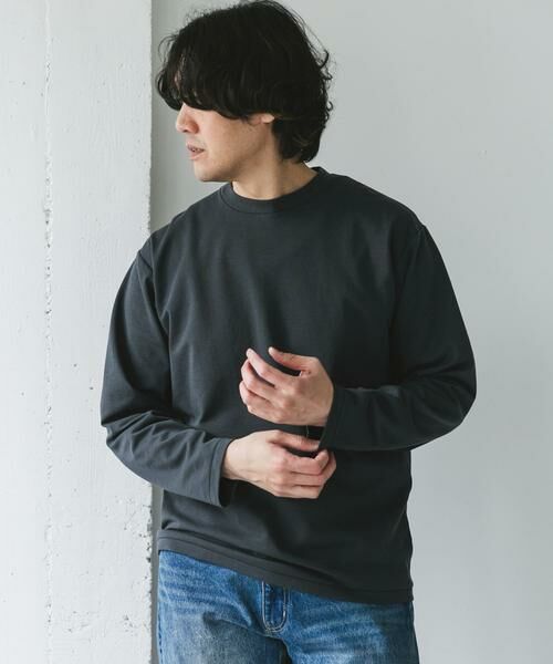 URBAN RESEARCH DOORS / アーバンリサーチ ドアーズ Tシャツ | 『イージーケア』ポンチ ロングスリーブ Tシャツ | 詳細13
