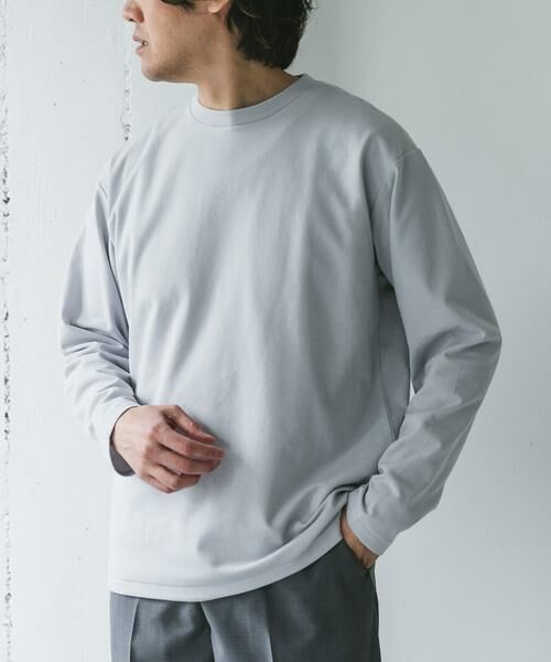URBAN RESEARCH DOORS / アーバンリサーチ ドアーズ Tシャツ | 『イージーケア』ポンチ ロングスリーブ Tシャツ | 詳細21
