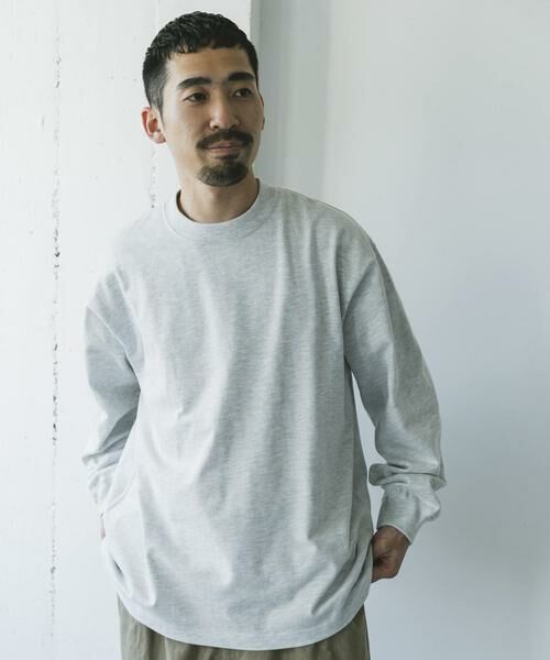 URBAN RESEARCH DOORS / アーバンリサーチ ドアーズ Tシャツ | 10.5オンス ヘビーウェイトロングスリーブTシャツ(グレー系その他)