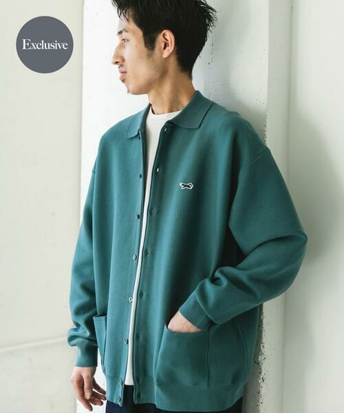 URBAN RESEARCH DOORS / アーバンリサーチ ドアーズ カーディガン・ボレロ | 『別注』PENNYS×DOORS THE FOX シャツカーディガン(ブルー)