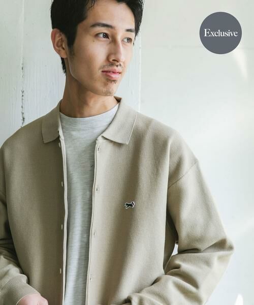 URBAN RESEARCH DOORS / アーバンリサーチ ドアーズ カーディガン・ボレロ | 『別注』PENNYS×DOORS THE FOX シャツカーディガン(ベージュ)