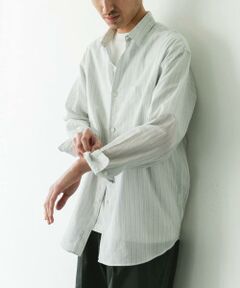 URBAN RESEARCH DOORS / アーバンリサーチ ドアーズ シャツ・ブラウス | シアーボイルストライプロングスリーブシャツ