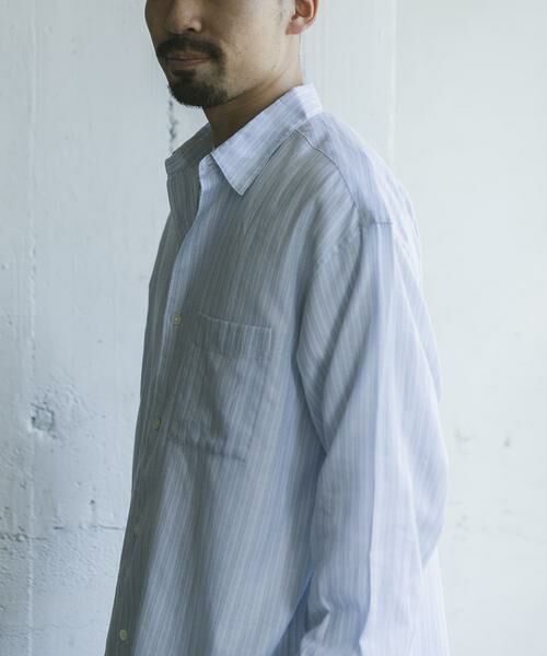 URBAN RESEARCH DOORS / アーバンリサーチ ドアーズ シャツ・ブラウス | シアーボイルストライプロングスリーブシャツ | 詳細30