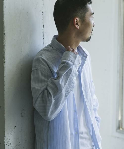 URBAN RESEARCH DOORS / アーバンリサーチ ドアーズ シャツ・ブラウス | シアーボイルストライプロングスリーブシャツ | 詳細29