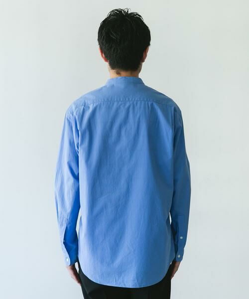 URBAN RESEARCH DOORS / アーバンリサーチ ドアーズ シャツ・ブラウス | シルクブレンド ロングスリーブバンドカラーシャツ | 詳細18