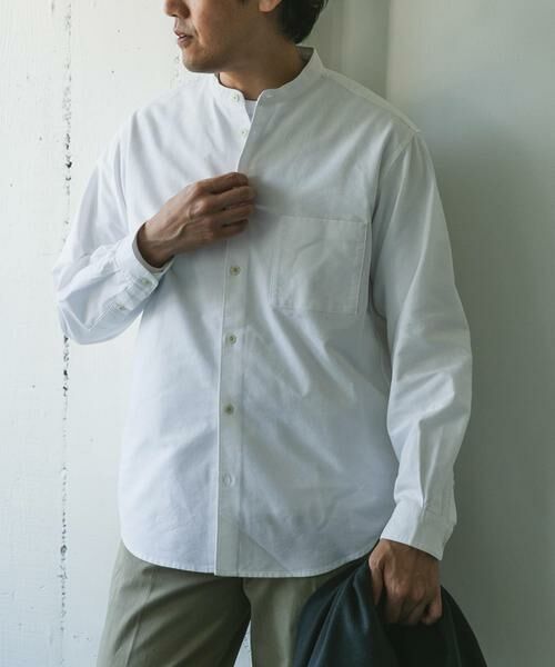 URBAN RESEARCH DOORS / アーバンリサーチ ドアーズ シャツ・ブラウス | オックスバンドカラーシャツ | 詳細1