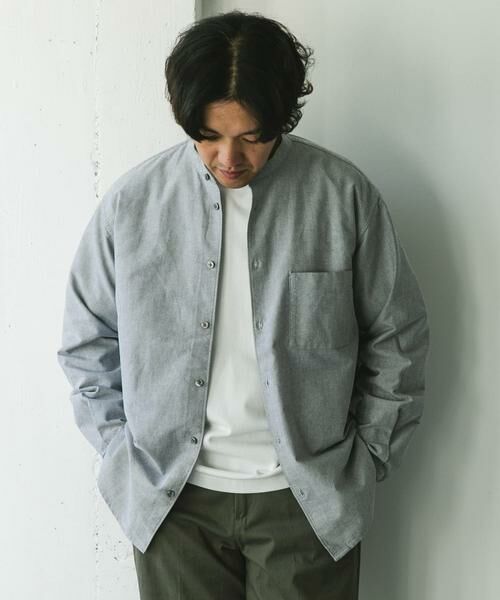 URBAN RESEARCH DOORS / アーバンリサーチ ドアーズ シャツ・ブラウス | オックスバンドカラーシャツ | 詳細14