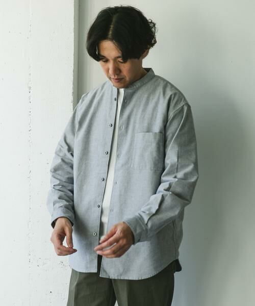 URBAN RESEARCH DOORS / アーバンリサーチ ドアーズ シャツ・ブラウス | オックスバンドカラーシャツ | 詳細15