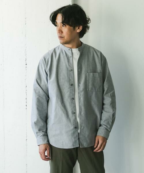 URBAN RESEARCH DOORS / アーバンリサーチ ドアーズ シャツ・ブラウス | オックスバンドカラーシャツ | 詳細16