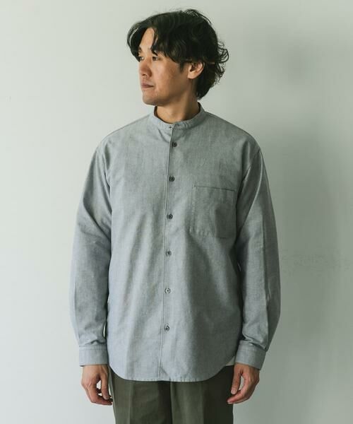 URBAN RESEARCH DOORS / アーバンリサーチ ドアーズ シャツ・ブラウス | オックスバンドカラーシャツ | 詳細19