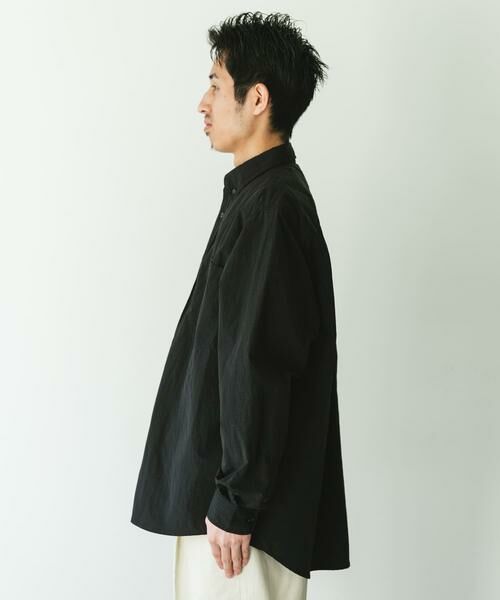 URBAN RESEARCH DOORS / アーバンリサーチ ドアーズ シャツ・ブラウス | ナイロンタッサー ボタンダウンロングスリーブシャツ | 詳細10