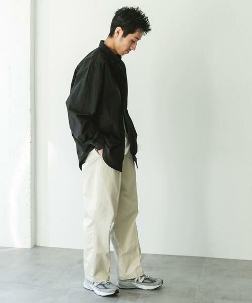 URBAN RESEARCH DOORS / アーバンリサーチ ドアーズ シャツ・ブラウス | ナイロンタッサー ボタンダウンロングスリーブシャツ | 詳細8