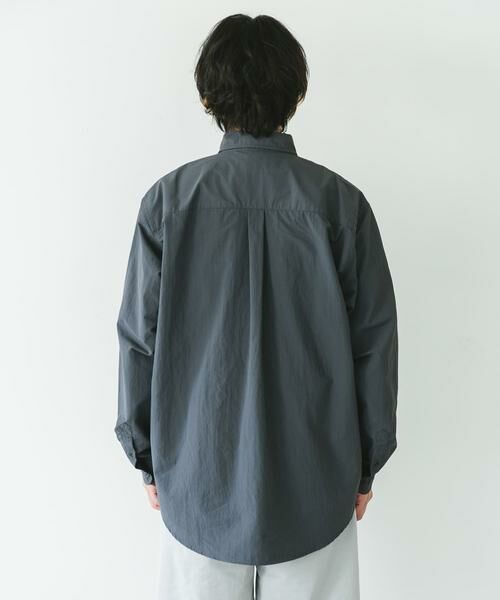 URBAN RESEARCH DOORS / アーバンリサーチ ドアーズ シャツ・ブラウス | ナイロンタッサー ボタンダウンロングスリーブシャツ | 詳細23