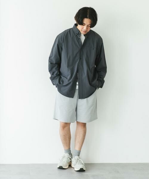 URBAN RESEARCH DOORS / アーバンリサーチ ドアーズ シャツ・ブラウス | ナイロンタッサー ボタンダウンロングスリーブシャツ | 詳細19