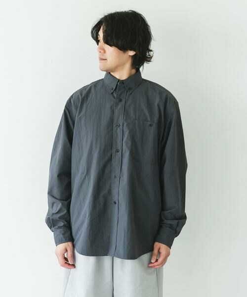 URBAN RESEARCH DOORS / アーバンリサーチ ドアーズ シャツ・ブラウス | ナイロンタッサー ボタンダウンロングスリーブシャツ | 詳細21