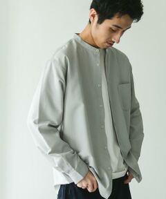 URBAN RESEARCH DOORS / アーバンリサーチ ドアーズ シャツ・ブラウス | 『WEB/一部店舗限定サイズ』『吸水速乾』セオアルファバンドカラーロングスリーブシャツ