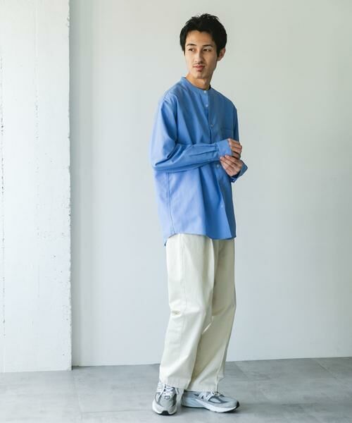 URBAN RESEARCH DOORS / アーバンリサーチ ドアーズ シャツ・ブラウス | 『WEB/一部店舗限定サイズ』『吸水速乾』セオアルファバンドカラーロングスリーブシャツ | 詳細5