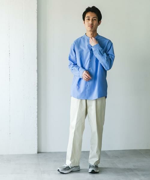 URBAN RESEARCH DOORS / アーバンリサーチ ドアーズ シャツ・ブラウス | 『WEB/一部店舗限定サイズ』『吸水速乾』セオアルファバンドカラーロングスリーブシャツ | 詳細6