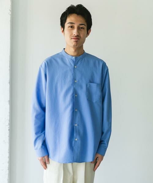 URBAN RESEARCH DOORS / アーバンリサーチ ドアーズ シャツ・ブラウス | 『WEB/一部店舗限定サイズ』『吸水速乾』セオアルファバンドカラーロングスリーブシャツ | 詳細7