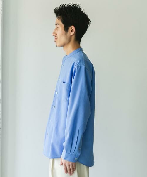 URBAN RESEARCH DOORS / アーバンリサーチ ドアーズ シャツ・ブラウス | 『WEB/一部店舗限定サイズ』『吸水速乾』セオアルファバンドカラーロングスリーブシャツ | 詳細8