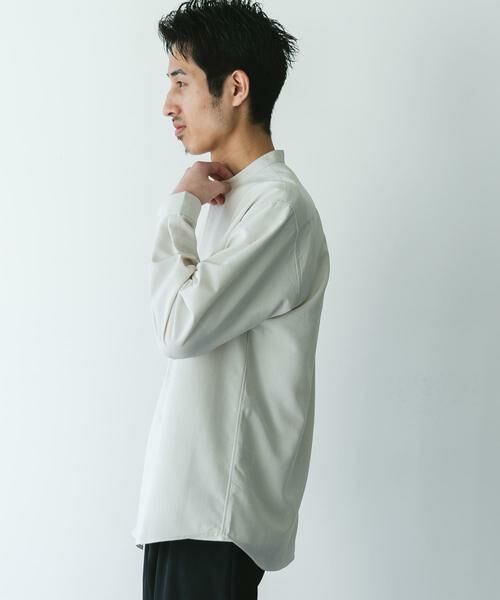 URBAN RESEARCH DOORS / アーバンリサーチ ドアーズ シャツ・ブラウス | 『WEB/一部店舗限定サイズ』『吸水速乾』セオアルファバンドカラーロングスリーブシャツ | 詳細18