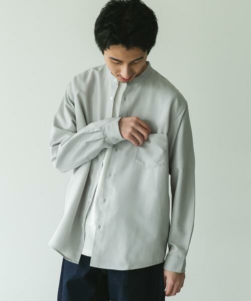 URBAN RESEARCH DOORS / アーバンリサーチ ドアーズ シャツ・ブラウス | 『WEB/一部店舗限定サイズ』『吸水速乾』セオアルファバンドカラーロングスリーブシャツ | 詳細29