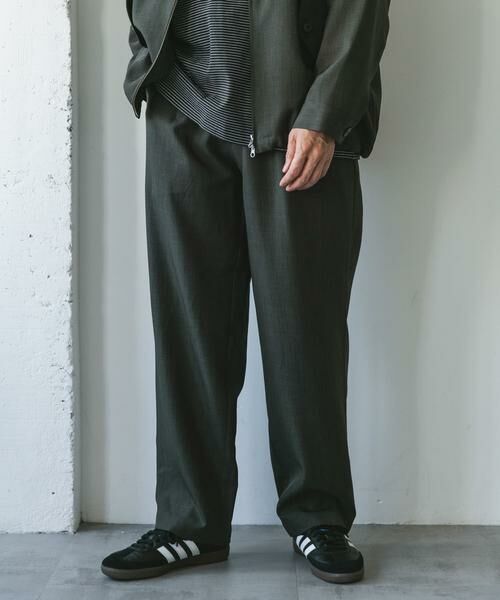 URBAN RESEARCH DOORS / アーバンリサーチ ドアーズ その他パンツ | 『吸水速乾』セオアルファワイドテーパードトラウザー | 詳細1