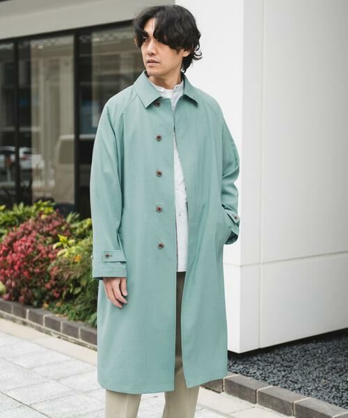 URBAN RESEARCH DOORS / アーバンリサーチ ドアーズ ステンカラーコート | 『吸水速乾/接触冷感/防シワ』UTILITY&EASY バルマカンコート | 詳細1