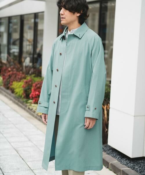 URBAN RESEARCH DOORS / アーバンリサーチ ドアーズ ステンカラーコート | 『吸水速乾/接触冷感/防シワ』UTILITY&EASY バルマカンコート | 詳細3