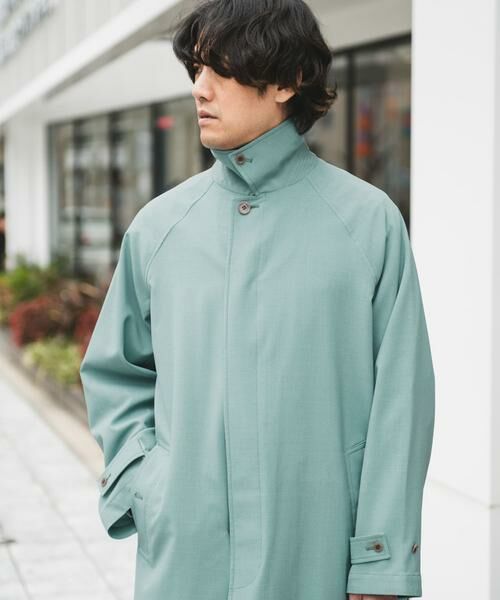 URBAN RESEARCH DOORS / アーバンリサーチ ドアーズ ステンカラーコート | 『吸水速乾/接触冷感/防シワ』UTILITY&EASY バルマカンコート | 詳細6
