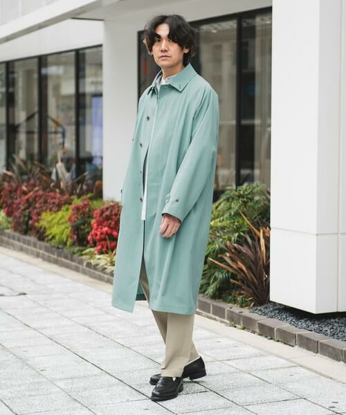 URBAN RESEARCH DOORS / アーバンリサーチ ドアーズ ステンカラーコート | 『吸水速乾/接触冷感/防シワ』UTILITY&EASY バルマカンコート | 詳細9