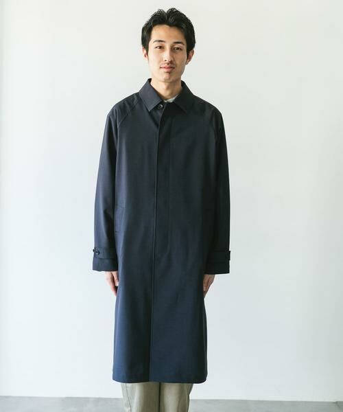 URBAN RESEARCH DOORS / アーバンリサーチ ドアーズ ステンカラーコート | 『吸水速乾/接触冷感/防シワ』UTILITY&EASY バルマカンコート | 詳細17