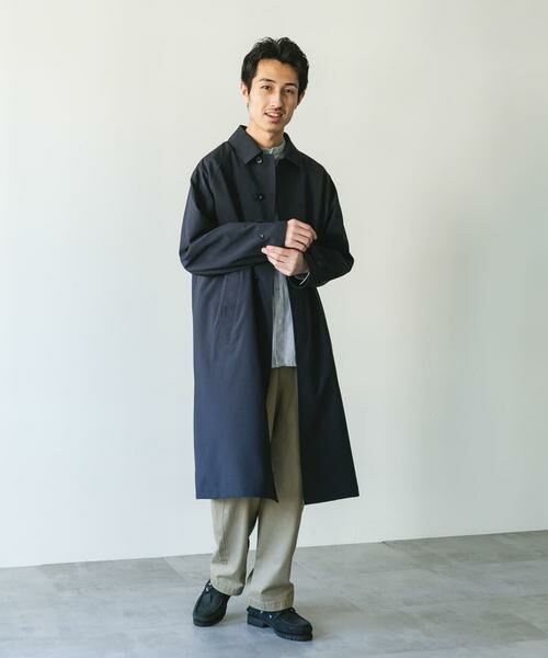 URBAN RESEARCH DOORS / アーバンリサーチ ドアーズ ステンカラーコート | 『吸水速乾/接触冷感/防シワ』UTILITY&EASY バルマカンコート | 詳細26