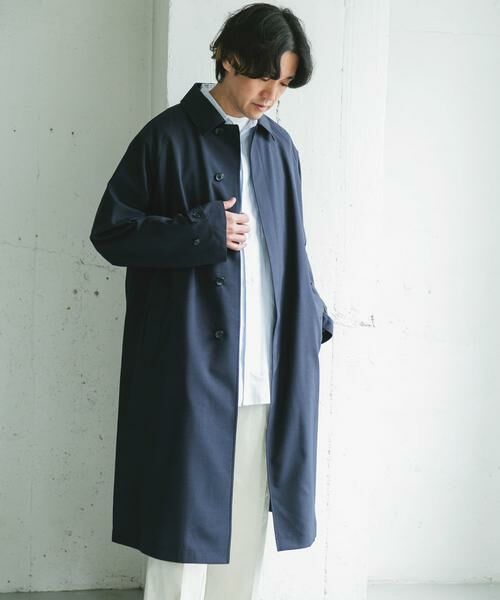 URBAN RESEARCH DOORS / アーバンリサーチ ドアーズ ステンカラーコート | 『吸水速乾/接触冷感/防シワ』UTILITY&EASY バルマカンコート | 詳細27