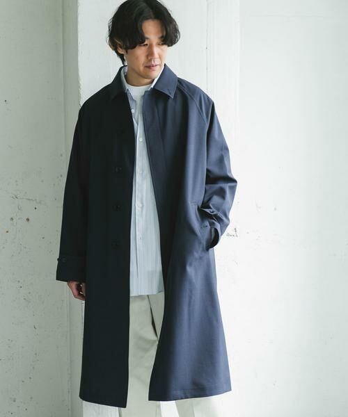 URBAN RESEARCH DOORS / アーバンリサーチ ドアーズ ステンカラーコート | 『吸水速乾/接触冷感/防シワ』UTILITY&EASY バルマカンコート | 詳細28