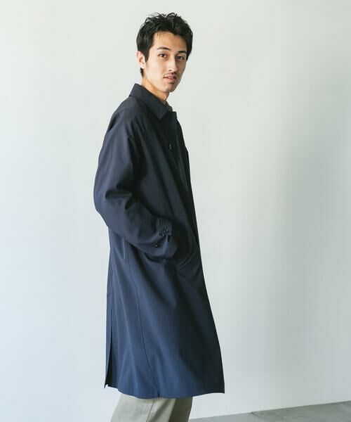 URBAN RESEARCH DOORS / アーバンリサーチ ドアーズ ステンカラーコート | 『吸水速乾/接触冷感/防シワ』UTILITY&EASY バルマカンコート | 詳細21