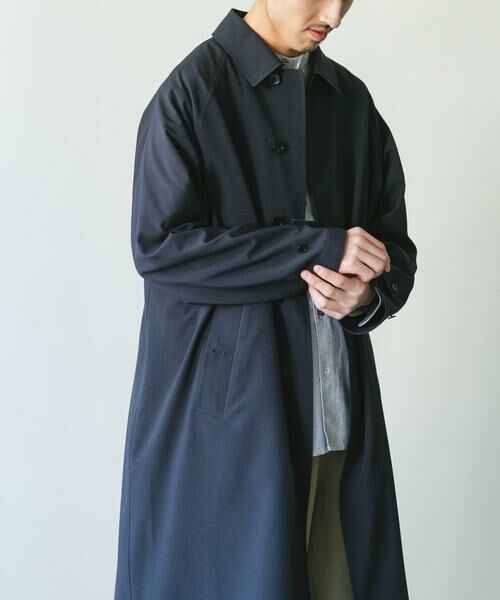URBAN RESEARCH DOORS / アーバンリサーチ ドアーズ ステンカラーコート | 『吸水速乾/接触冷感/防シワ』UTILITY&EASY バルマカンコート | 詳細23