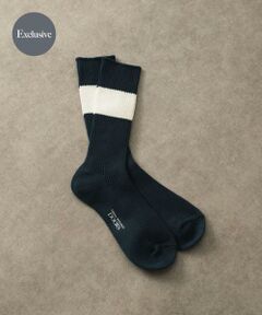 URBAN RESEARCH DOORS / アーバンリサーチ ドアーズ ソックス | 『別注』Anonymous Ism×DOORS　シックストライプクルー