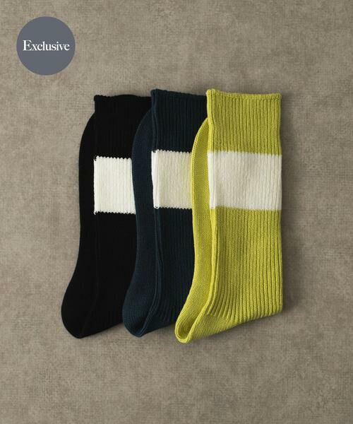 URBAN RESEARCH DOORS / アーバンリサーチ ドアーズ ソックス | 『別注』Anonymous Ism×DOORS　シックストライプクルー | 詳細1