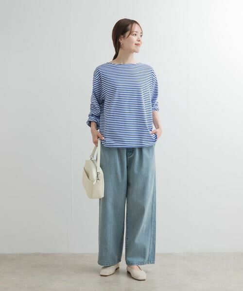 URBAN RESEARCH DOORS / アーバンリサーチ ドアーズ Tシャツ | ラウンドヘムボーダーロングTシャツ | 詳細6